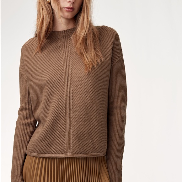 Babaton Aritzia Chalmers Sweater in Scarab Green - Picture 7 of 8